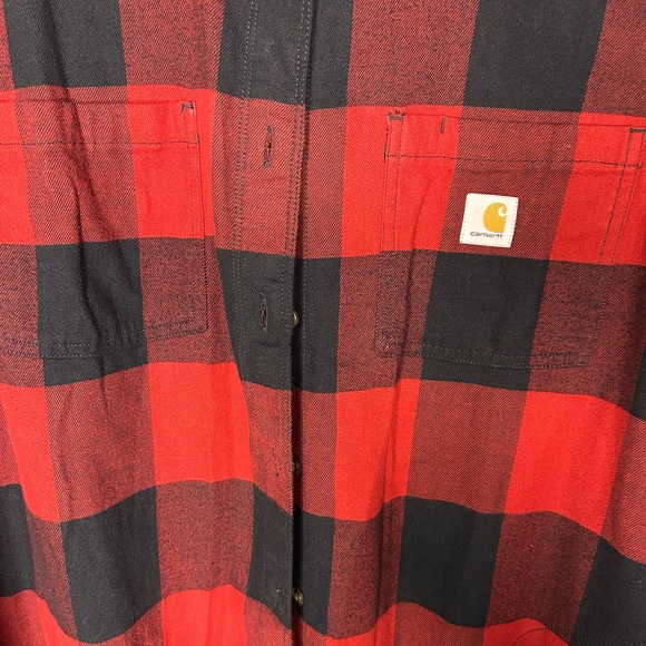 Carhartt Womens Rugged Flex Relaxed Fit Flannel Plaid Tunic - Picture 4 of 7